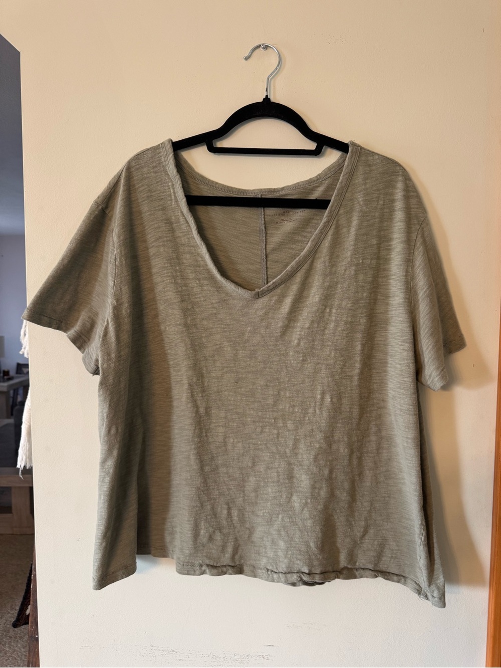 Arizona Jean Company Relaxed V-Neck Tee - Olive Green